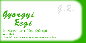 gyorgyi regi business card