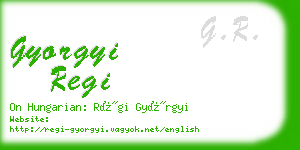 gyorgyi regi business card